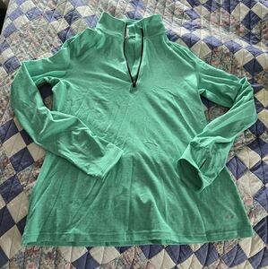 Everlast Green Long Sleeve Polo Sweatshirt